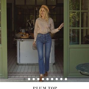 Doen Plum Top Winter Ditsy Floral